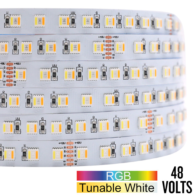 Long Run 48V 5-In-1 RGBWW 20m 65ft LED Strip